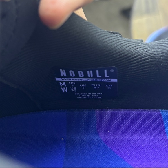 Black/sunset Nobull shoes, Size 7.5 new no box - Picture 5 of 7